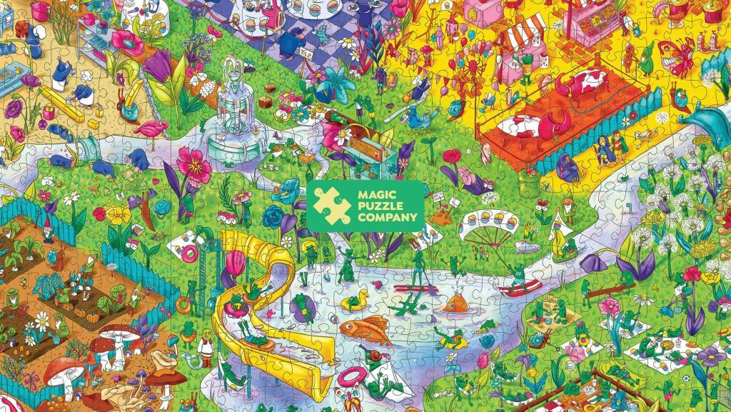 Puzzle-style vision test image